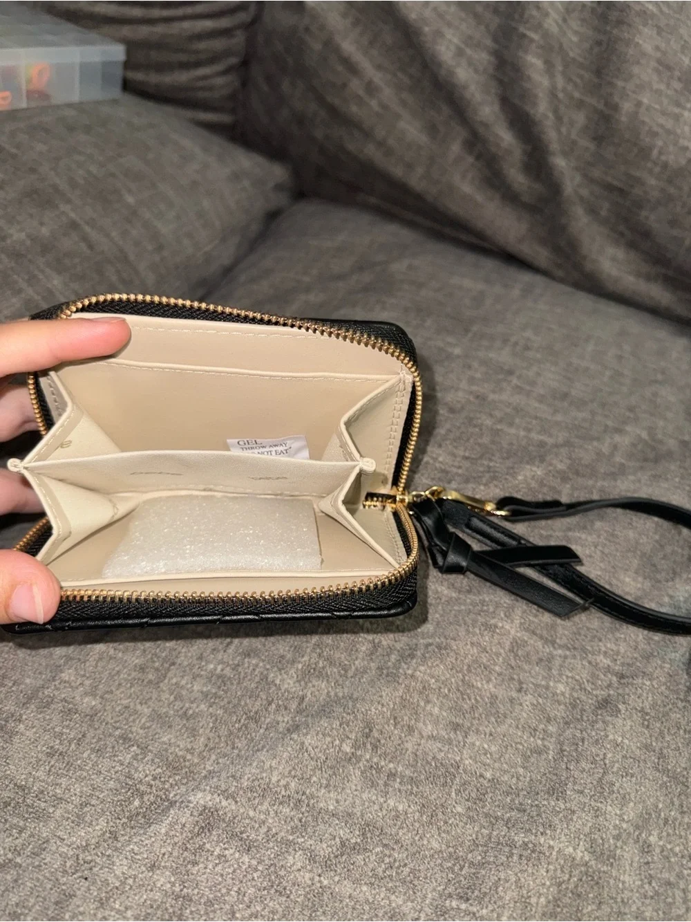 Bebe Black Quilted Crossbody Purse & Wristlet Wallet Set – Brand New